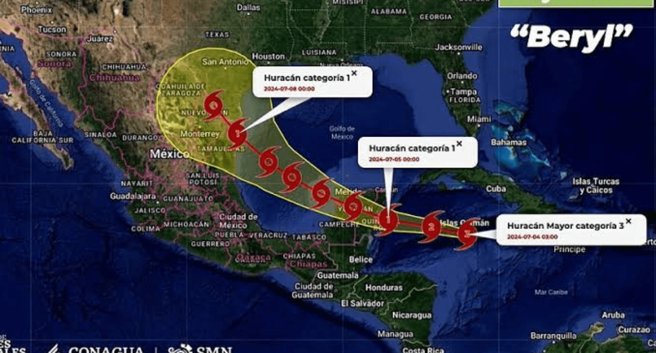 Adoptan medidas preventivas por Huracán Beryl