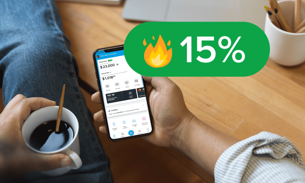Mercado Pago aumenta al 15% la tasa anual