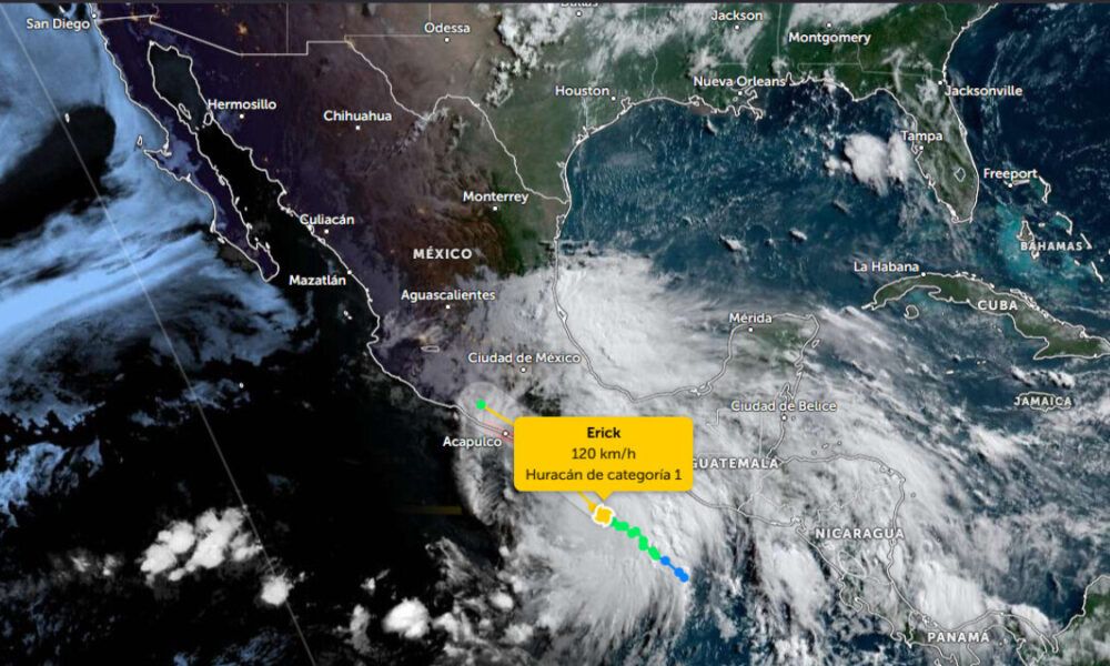 Huracán Erick pone en alerta a Guerrero y Chiapas