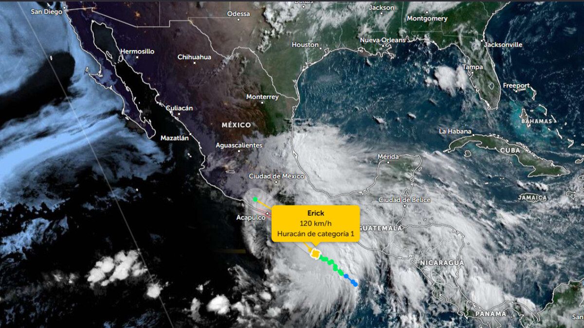 Huracán Erick pone en alerta a Guerrero y Chiapas