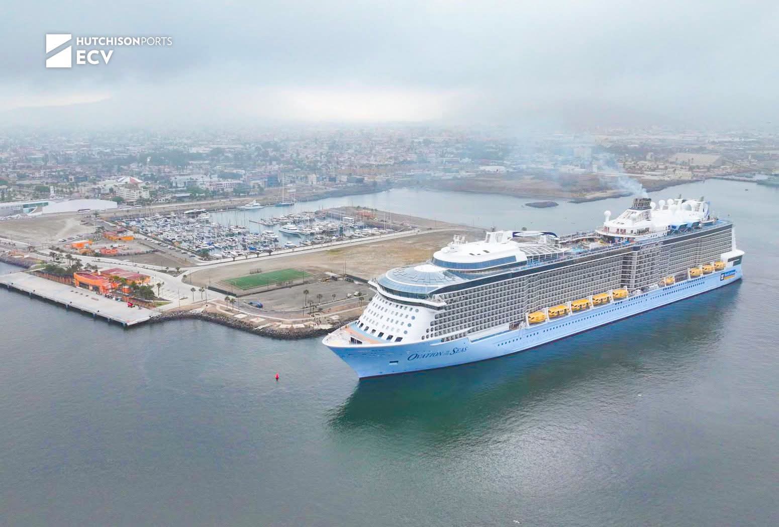 Hutchison Ports ECV hace historia al recibir al crucero Ovation of the Seas