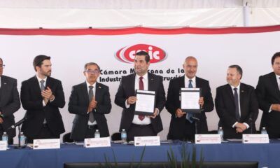 SICT y CMIC firman convenio para impulsar capacitación al sector