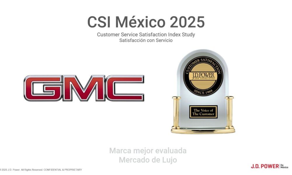 GMC recibe reconocimiento de J.D. Power por excelencia