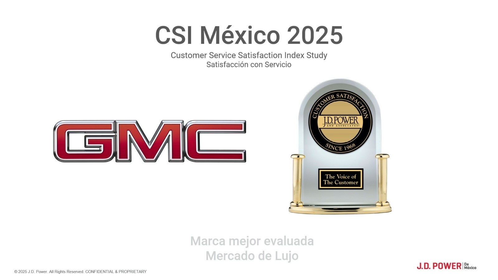 GMC recibe reconocimiento de J.D. Power por excelencia