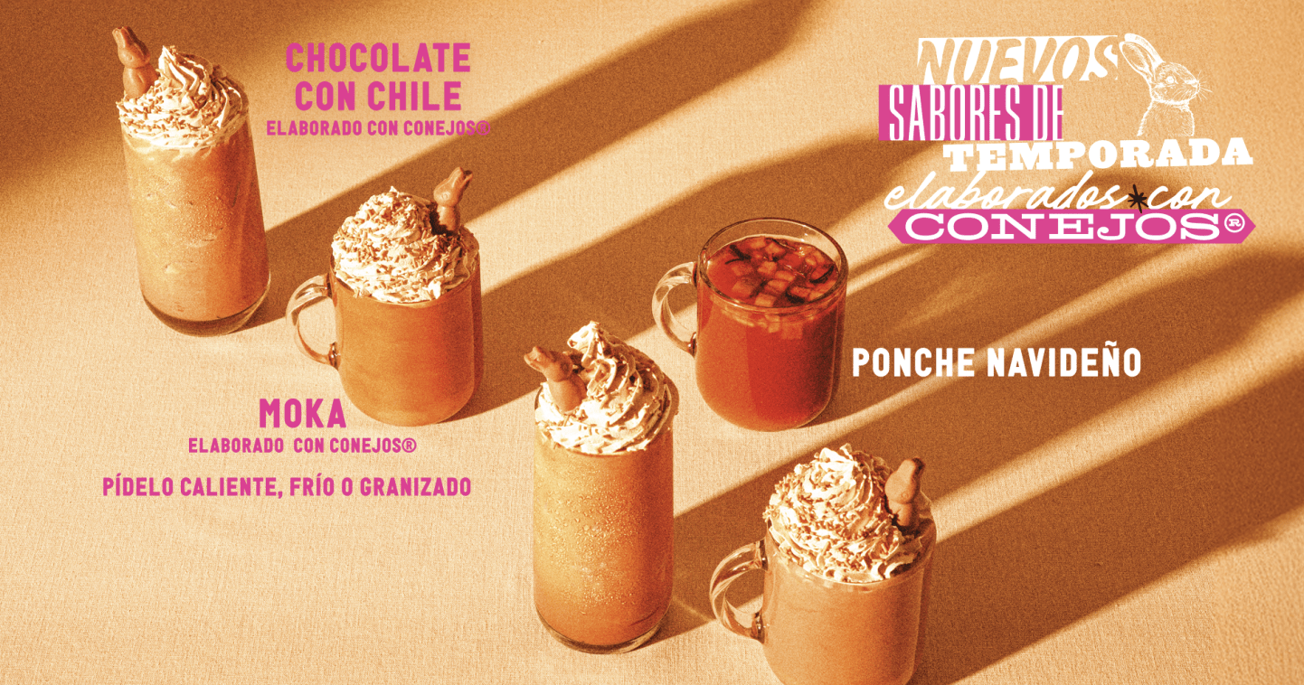 Cielito Querido Café y Conejito Turín® lanzan menú especial Guadalupe–Reyes