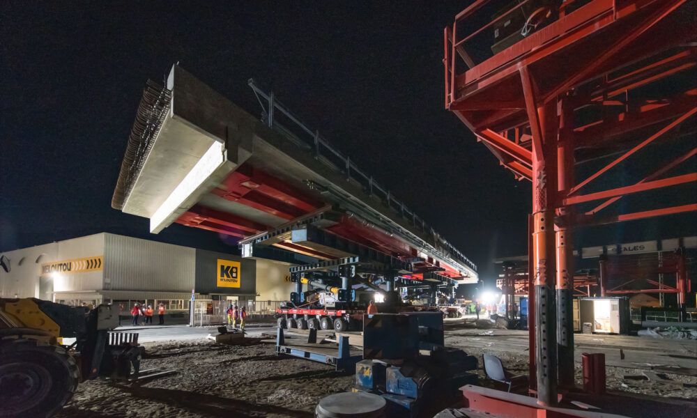 Sarens moderniza dos puentes en la autopista A41 de Chambéry