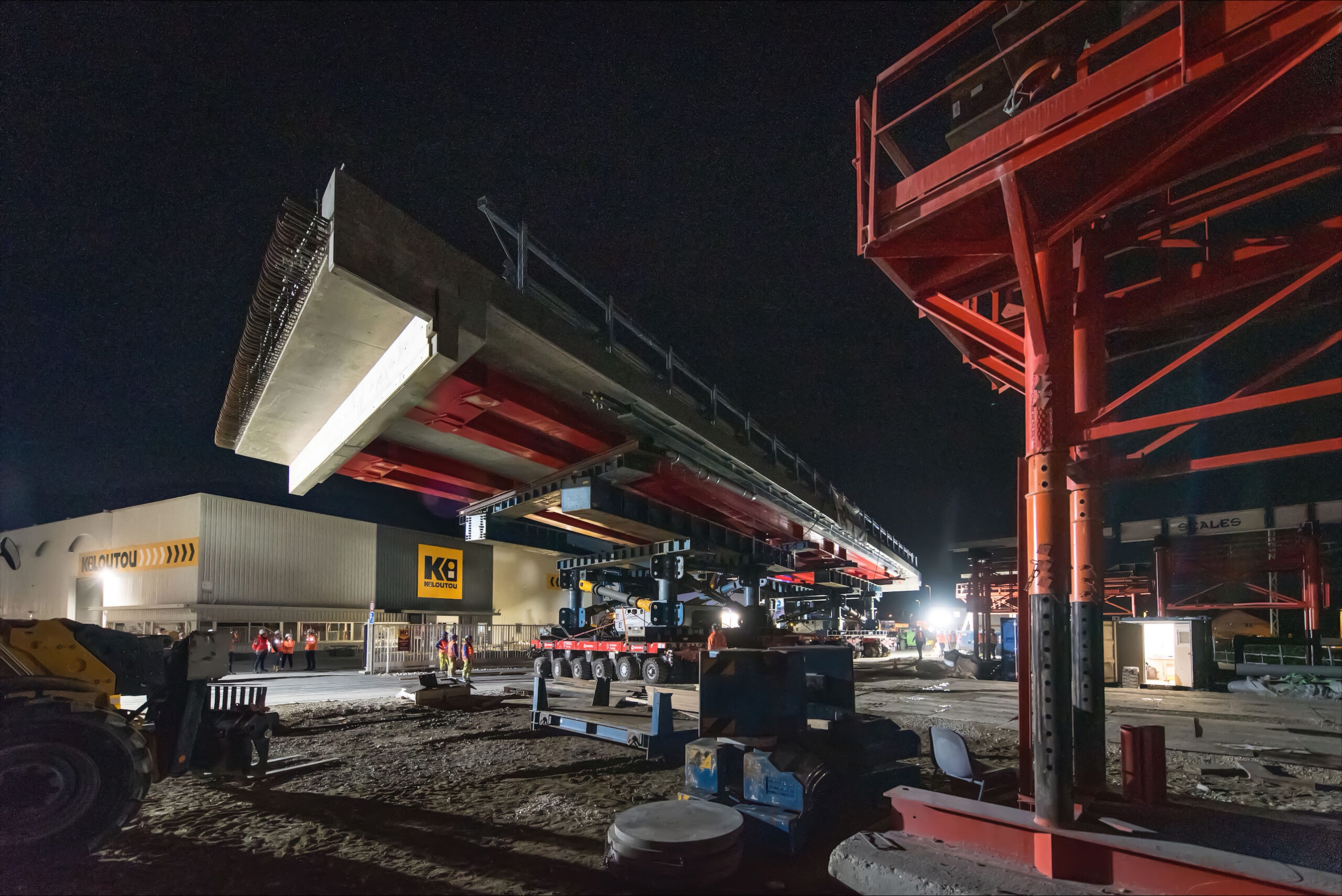 Sarens moderniza dos puentes en la autopista A41 de Chambéry