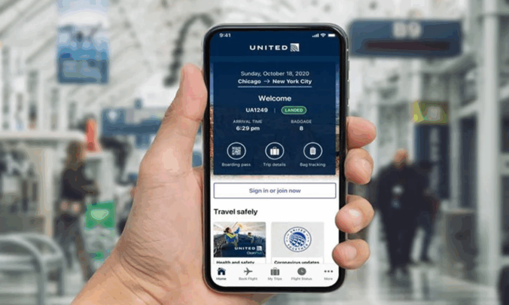 United mejora su app móvil con nuevas funciones para viajeros