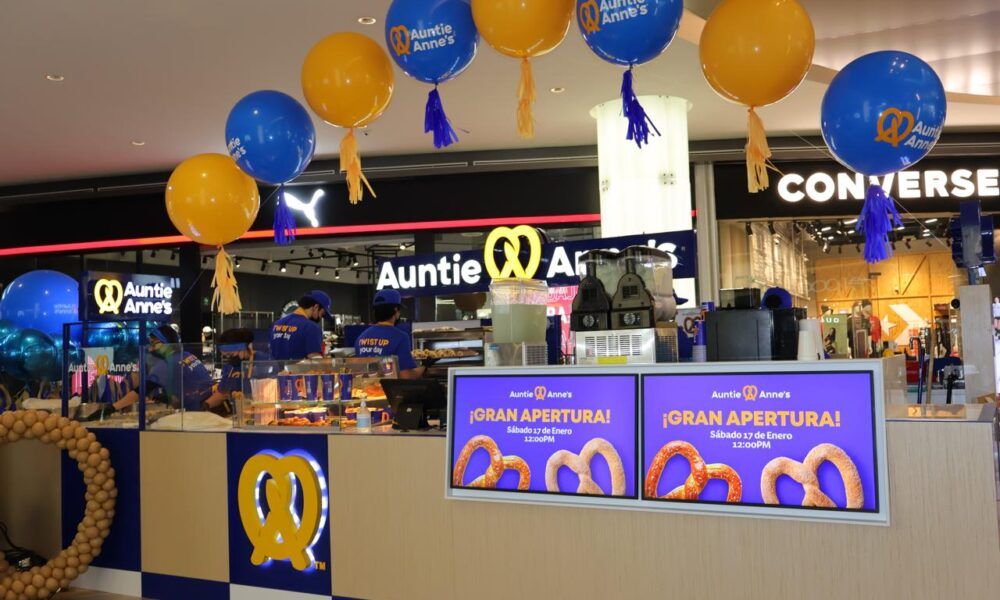 Pretzels Auntie Anne’s debutan en México con tienda en Galerías Monterrey