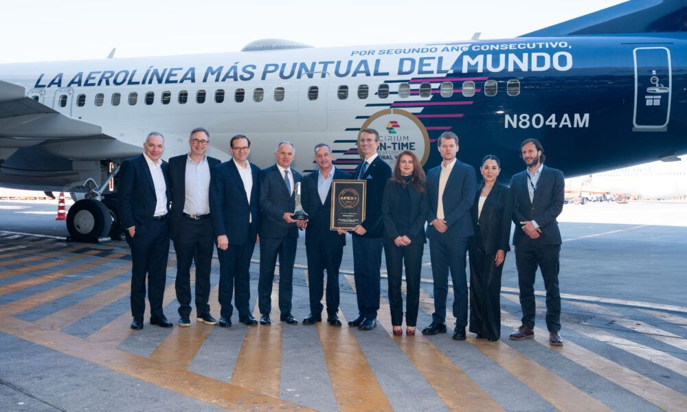 Aeroméxico, la aerolínea más puntual del mundo por segundo año