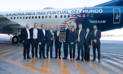 Aeroméxico, la aerolínea más puntual del mundo por segundo año