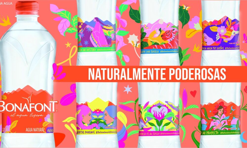 Bonafont lanza botellas ilustradas junto a la artista Maga Rey