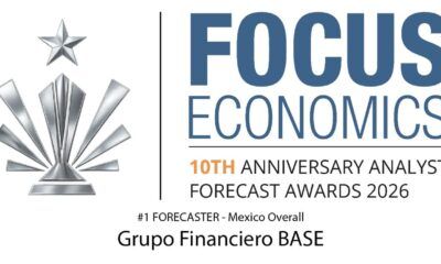 Equipo de análisis de Grupo Financiero Base es el mejor FocusEconomics