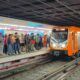Trabajadores del metro realizan paro escalonado