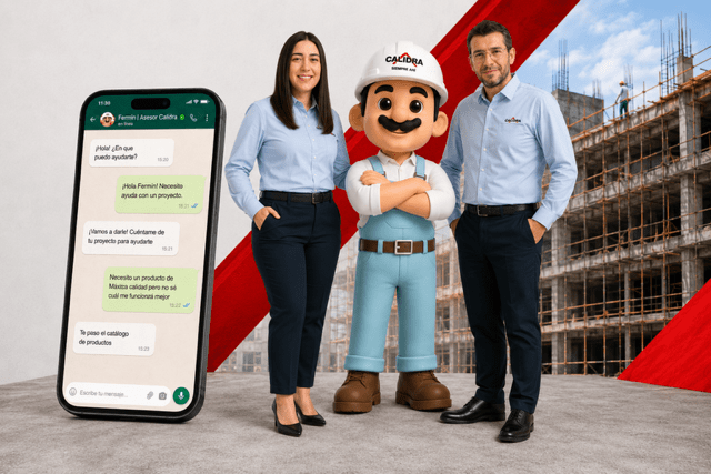Calidra lanza chatbot en WhatsApp para trabajadores de la construcción