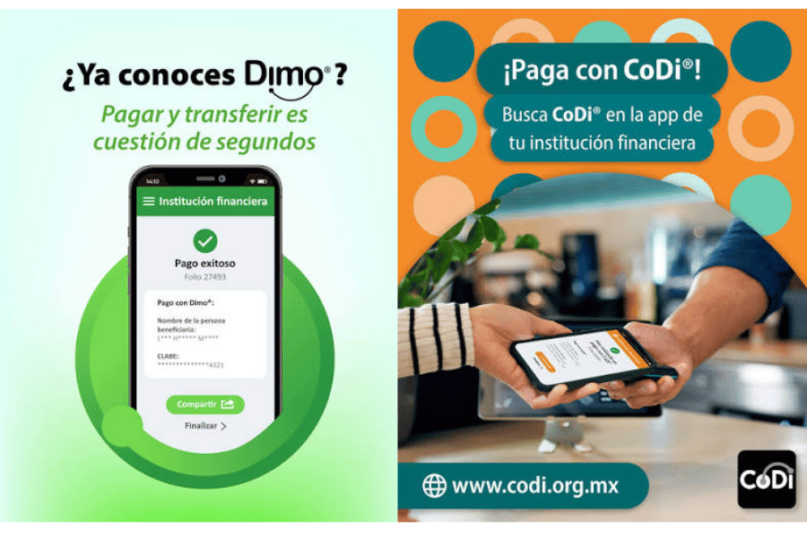 CoDi y DiMo son medios de pago sencillos en tu celular