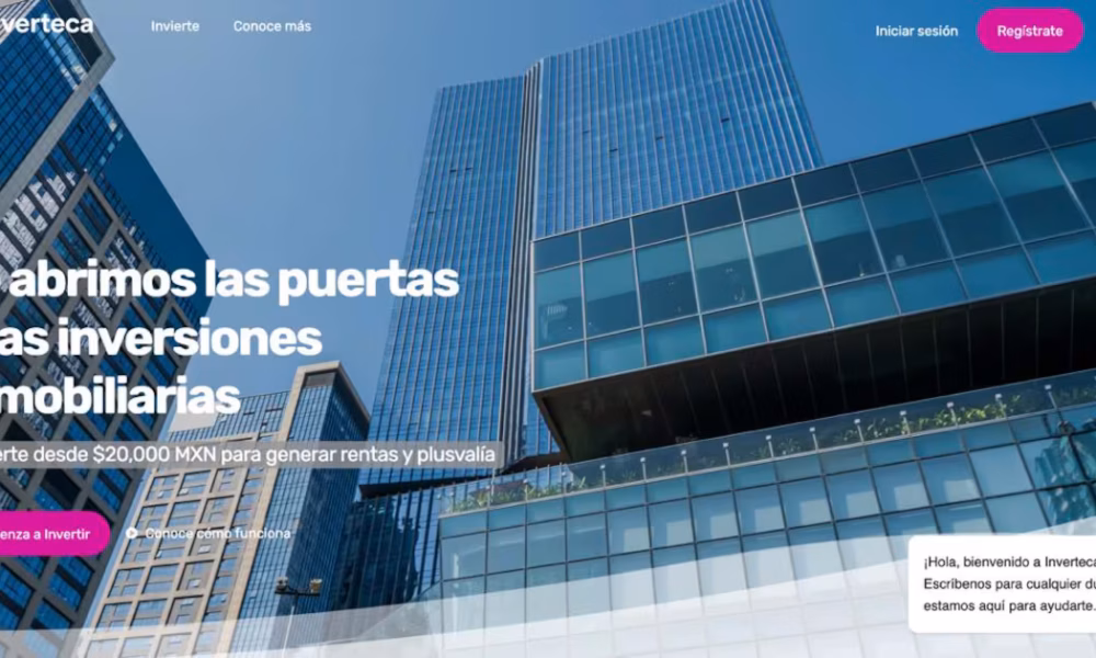 Inverteca abre inversiones inmobiliarias desde 5,000 pesos en México