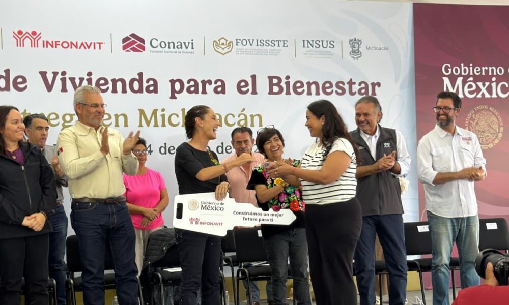 INFONAVIT aumenta a 50 mil la meta de Viviendas para el Bienestar en Michoacán