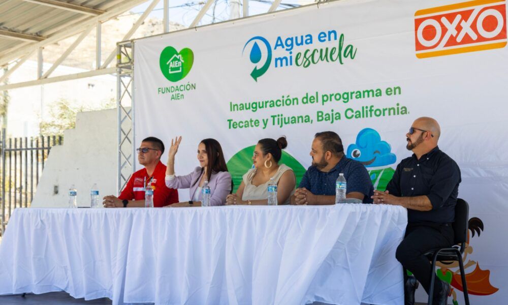 Instalan sistemas de captación de lluvia en escuelas de Tecate y Tijuana
