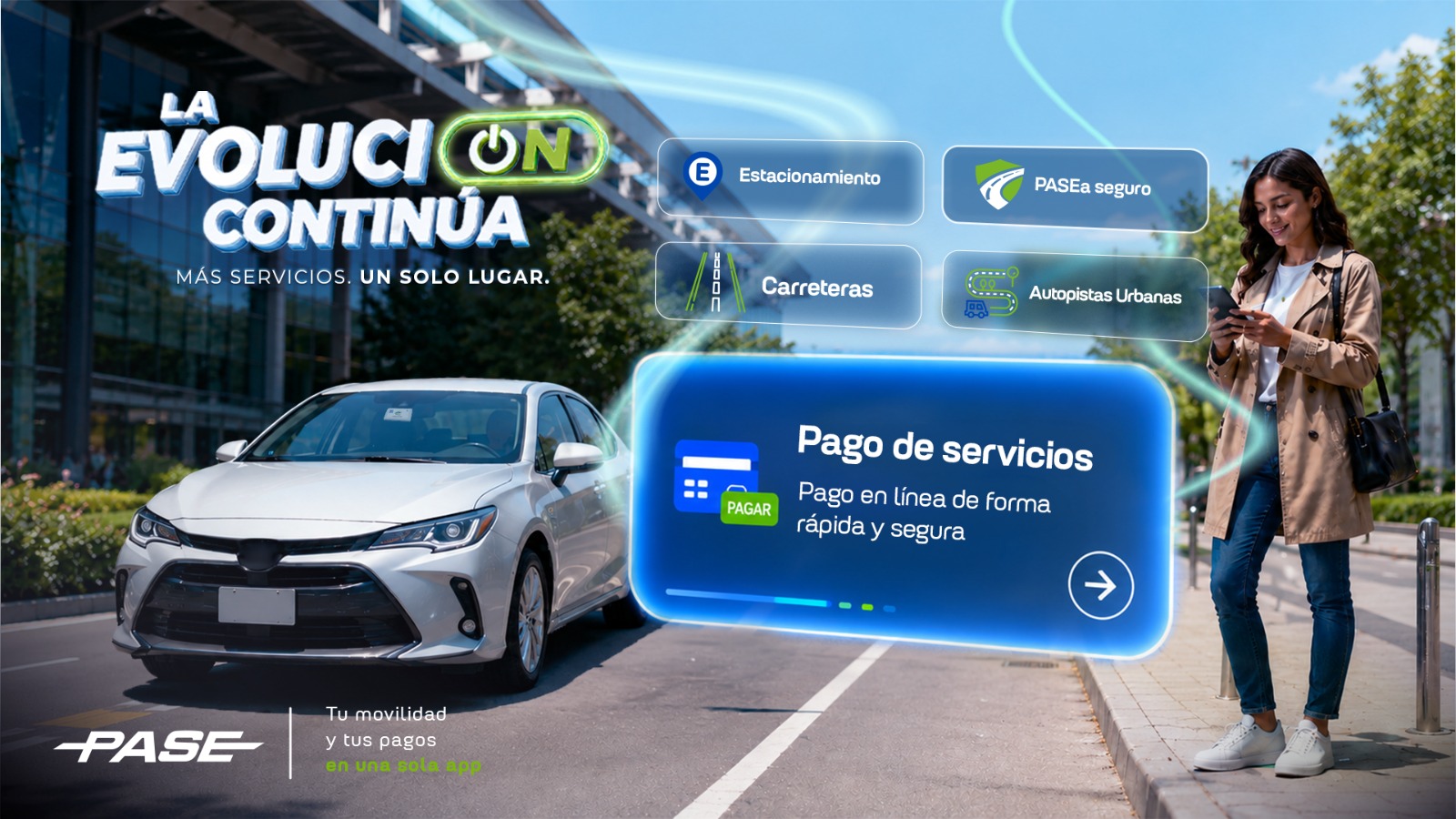 PASE integra pagos gubernamentales a su app y amplía servicios de movilidad