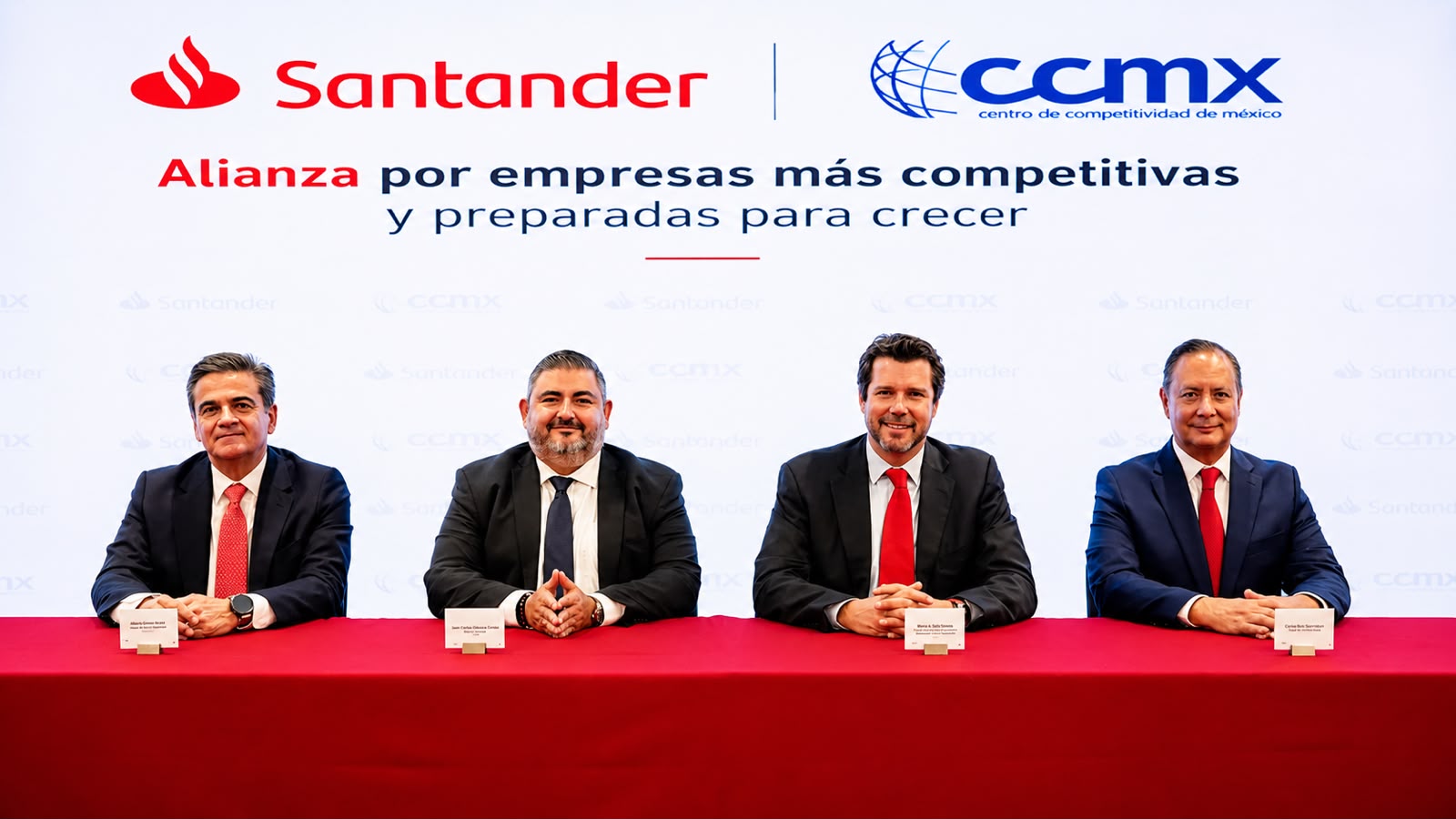 Santander y CCMX buscan ampliar financiamiento para más de 5 mil PyMEs